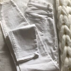 White madewell high riser skinny 👖